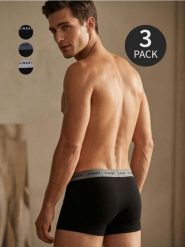 Bawełniane bokserki 3 pack - czarny. Czarne bokserki męskie Sinsay, l, bez wzorów, z bawełny. Za 29.99 zł.