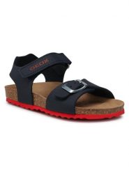 Geox Sandały J Ghita B. B J028LB 000EK C0735 M Granatowy. Niebieskie sandały chłopięce Geox, ze skóry, bez zapięcia. Za 119.99 zł.