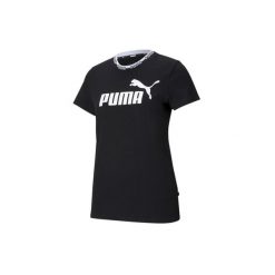 Koszulka treningowa damska Puma Amplified Graphic Tee. Czarne koszulki sportowe damskie Puma, l, bez wzorów, bez kołnierzyka, bez ramiączek. W wyprzedaży za 92.50 zł.