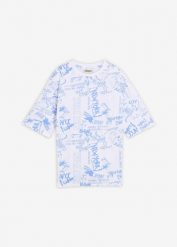 T-shirt loose fit z czystej bawełny organicznej. Białe koszule dla chłopców bonprix, bez wzorów, z bawełny, bez ramiączek. Za 54.99 zł.