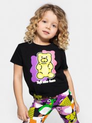 Coccodrillo T-Shirt WC4143201JPK Czarny Regular Fit. Czarne t-shirty i topy dla dziewczynek COCCODRILLO, bez wzorów, z bawełny, bez ramiączek. Za 39.99 zł.