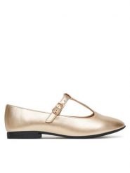Tommy Hilfiger Baleriny T3A3-34001-1372 D Złoty. Żółte baleriny dziewczęce Tommy Hilfiger, bez wzorów, ze skóry, bez zapięcia. Za 299.99 zł.