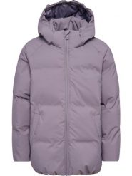 Kurtka dziewczęca Hummel All Weather. Szare kurtki i płaszcze dla dziewczynek Hummel, bez wzorów, z materiału, z kapturem. Za 378.50 zł.
