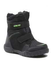 Action Boy Kozaki CMY1073H-01GA Czarny. Czarne buty zimowe chłopięce Action Boy, bez wzorów, z materiału, bez zapięcia. Za 159.99 zł.