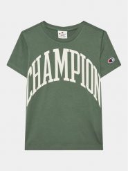 Champion T-Shirt 306362 Zielony Regular Fit. Zielone t-shirty dla chłopców Champion, bez wzorów, z bawełny, bez ramiączek. Za 69.99 zł.