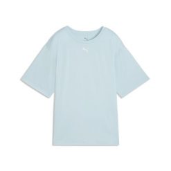 Damska koszulka Train All Day Essentials o luźnym kroju PUMA. Niebieskie koszulki sportowe damskie Puma, l, bez wzorów, z dżerseju, klasyczne, bez kołnierzyka. Za 104.00 zł.