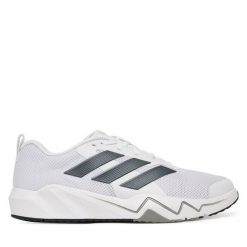 Buty na siłownię adidas. Białe buty sportowe męskie Adidas, bez zapięcia, na fitness i siłownię. Za 299.99 zł.