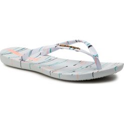 Japonki IPANEMA - Wave Art Fem 26287 White/White 20746. Białe klapki damskie Ipanema, bez wzorów, z materiału, bez obcasa, bez zapięcia. W wyprzedaży za 79.00 zł.