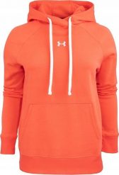 Under Armour Bluza damska Under Armour Rival Fleece HB Hoodie pomarańczowa 1356317 877 L. Brązowe bluzy damskie Under Armour, l, bez wzorów, bez kaptura. Za 225.85 zł.