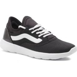 Sneakersy VANS - Iso Route Staple VN0A3TKEOS7 (Staple) Black/True White. Czarne półbuty damskie Vans, bez wzorów, z materiału, eleganckie, bez obcasa, bez zapięcia. W wyprzedaży za 209.00 zł.