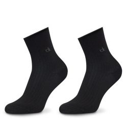Skarpety długie Calvin Klein. Czarne skarpety damskie Calvin Klein, bez wzorów. Za 59.99 zł.