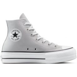 Buty sportowe Converse Chuck Taylor All Star Lift. Szare obuwie sportowe damskie Converse, bez wzorów. Za 407.30 zł.