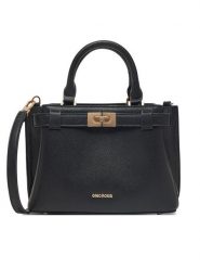 Gino Rossi Torebka RC-19684 Czarny. Czarne torebki do ręki damskie Gino Rossi, bez wzorów, z materiału, bez dodatków. Za 229.99 zł.