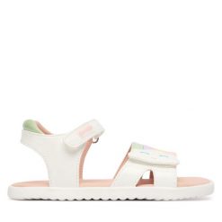 Sandały Garvalin. Białe sandały dziewczęce Garvalin, bez zapięcia. Za 179.99 zł.