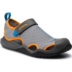 Sandały CROCS - Swiftwater Mesh Deck Sandal M 205289 Light Grey/Blazing Orange. Sandały męskie marki Crocs. Za 219.00 zł.
