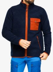Kurtka polarowa męska Fjallraven Vardag Pile Fleece. Niebieskie kurtki męskie Fjällräven, na zimę, m, bez wzorów, z polaru, bez kaptura. Za 819.49 zł.