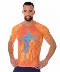 Koszulka męska Brubeck Running Air. Czerwone koszulki sportowe męskie Brubeck, l, bez wzorów, z dzianiny, bez kołnierzyka, bez ramiączek, do biegania. Za 69.99 zł.