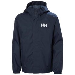 Dziecięca kurtka wodoodporna Helly Hansen Vancouver. Niebieskie kurtki i płaszcze dla chłopców Helly Hansen, na lato, bez wzorów, z poliamidu, młodzieżowe, bez kaptura. Za 440.00 zł.