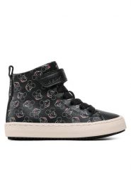 Geox Sneakersy J Kalispera Girl J364GH 00004 C0039 M Czarny. Czarne buty sportowe dziewczęce Geox, bez wzorów, ze skóry, bez zapięcia. Za 219.99 zł.