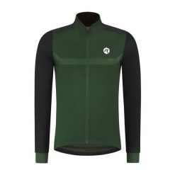 Kurtka rowerowa męska Rogelli MONO. Zielone kurtki sportowe męskie Rogelli, na jesień, m, bez wzorów, na fitness i siłownię. W wyprzedaży za 329.00 zł.