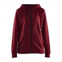 Bluza treningowa damska Craft 1909133488000. Czerwone bluzy sportowe damskie Craft, s, bez wzorów, z kapturem, na fitness i siłownię. Za 451.00 zł.