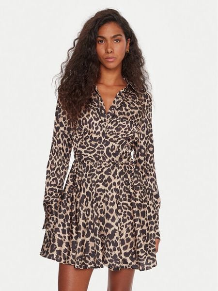 Guess Sukienka koktajlowa W5YK00 WF1T2 Kolorowy Regular Fit. Sukienki damskie Guess, l, z aplikacjami, z syntetyku, wizytowe, bez kołnierzyka, bez ramiączek. Za 309.99 zł.