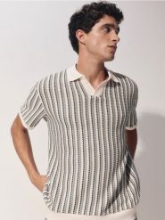 Koszulka polo comfort fit - złamana biel. Koszulki polo męskie Reserved, l, bez wzorów, z bawełny, bez ramiączek. Za 119.99 zł.