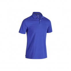 Koszulka polo do golfa 500 męska. Niebieskie koszulki polo męskie INESIS, z bawełny. W wyprzedaży za 29.99 zł.