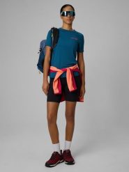 4F Legginsy kolarki trekkingowe damskie - czarne M. Czarne legginsy damskie 4f, m, bez wzorów, z podwyższonym stanem. Za 129.99 zł.