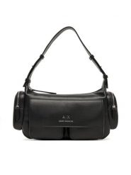 Armani Exchange Torebka XW000404 AF12589 UC001 Czarny. Czarne torebki do ręki damskie Armani Exchange, bez wzorów, ze skóry, bez dodatków. Za 709.99 zł.