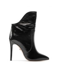 Rage Age Botki RA-08-06-000377 Czarny. Czarne botki damskie Rage Age, z lakierowanej skóry, bez obcasa, na szpilce, bez zapięcia. Za 509.99 zł.