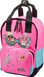 LEGO L.O.L. Surprise! Together 4Eva Small Backpack with pink pom-pom attached to zipper puller. Różowe torby i plecaki dziecięce LEGO. Za 117.67 zł.
