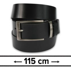 Pasek do Spodni, Czarny 115 cm, Skórzany, Elegancki, Męski, Możliwość Skrócenia -ZET. Czarne paski damskie Zet, bez wzorów, ze skóry, eleganckie. Za 89.00 zł.