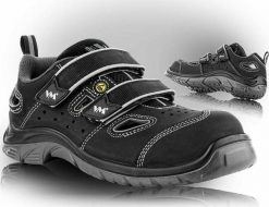 VM-2225-S1ESD - LYON sandały ochronne 44. Brązowe sandały męskie VM Footwear, bez zapięcia. Za 493.61 zł.