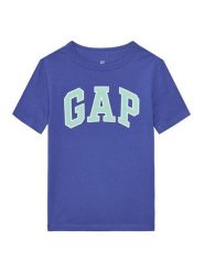 Gap T-Shirt 708392-02 Niebieski Regular Fit. Niebieskie t-shirty dla chłopców GAP, bez wzorów, z bawełny, bez ramiączek. Za 69.99 zł.