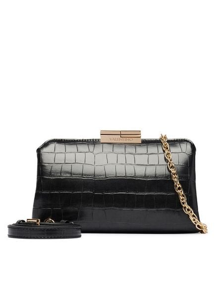 Valentino Torebka Glace VBSA8017COC Czarny. Czarne torebki do ręki damskie Valentino, bez wzorów, wizytowe, bez dodatków. Za 569.99 zł.