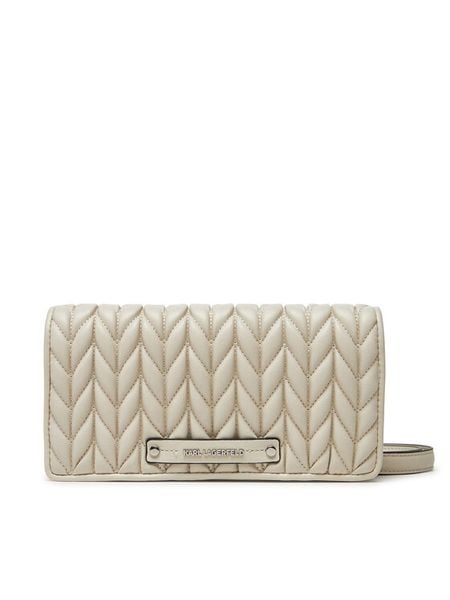 KARL LAGERFELD Torebka A2W32027 Szary. Szare listonoszki damskie KARL LAGERFELD, bez wzorów, ze skóry, bez dodatków. Za 539.99 zł.
