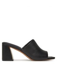 Aldo Klapki Meshka 13768257 Czarny. Czarne klapki damskie Aldo, bez wzorów, ze skóry, bez obcasa. W wyprzedaży za 319.99 zł.