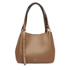 Torebka Furla. Brązowe torebki do ręki damskie Furla, bez wzorów, klasyczne, bez dodatków. Za 1,709.00 zł.