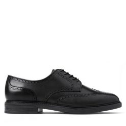Półbuty Polo Ralph Lauren. Czarne eleganckie półbuty Polo Ralph Lauren, wizytowe, bez zapięcia. Za 789.99 zł.