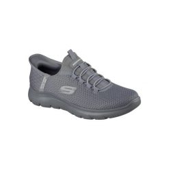 Buty sportowe Sneakersy męskie, Skechers Slip-Ins Summits - High Range. Czarne buty sportowe męskie Skechers, bez zapięcia, trekkingowe. Za 379.99 zł.