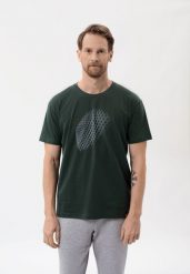 T-shirt z grubszej bawełny, Comfort Fit, T-FORM. Brązowe t-shirty męskie Volcano, l, bez wzorów, z bawełny, klasyczne, bez kołnierzyka. Za 69.99 zł.