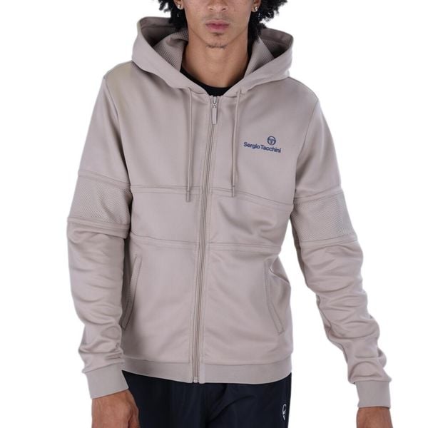 Bluza dresowa z kapturem Sergio Tacchini Dihon Tracktop. Brązowe bluzy męskie Sergio Tacchini, s, bez wzorów, z dresówki, z kapturem. Za 335.00 zł.
