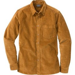Koszula sztruksowa ze stretchem Slim Fit, długi rękaw bonprix koniakowy. Koszule męskie marki bonprix. Za 59.99 zł.
