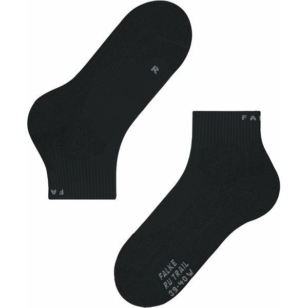 Skarpetki damskie Falke RU Trail. Czarne skarpety damskie Falke, bez wzorów, z elastanu. Za 151.50 zł.
