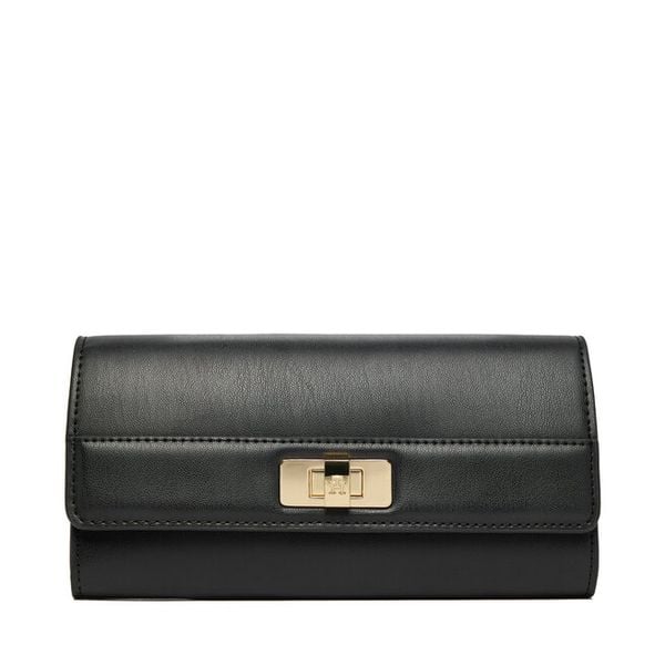 Portfel Tommy Hilfiger. Czarne portfele damskie Tommy Hilfiger, bez wzorów. Za 329.99 zł.