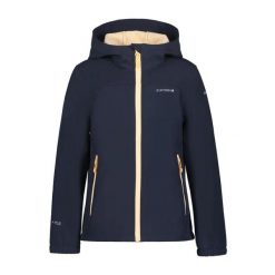 Kurtka polarowa softshell dla dziewcząt Icepeak Kobryn. Czarne kurtki i płaszcze dla dziewczynek Icepeak, bez wzorów, z materiału, bez kaptura. Za 219.00 zł.