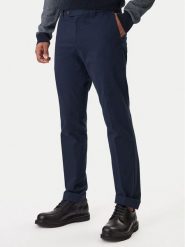 BOSS Spodnie garniturowe C-Genius 50555035 Granatowy Slim Fit. Niebieskie spodnie materiałowe męskie Boss, m, bez wzorów, z bawełny. Za 699.99 zł.