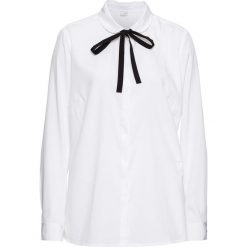Bluzka bonprix biały. Białe bluzki damskie bonprix, biznesowe. Za 74.99 zł.