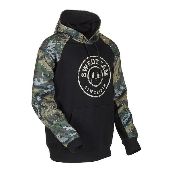 Bluza z kapturem Swedteam Ridge. Czarne bluzy męskie SWEDTEAM, m, bez wzorów, z materiału, z kapturem. Za 385.00 zł.